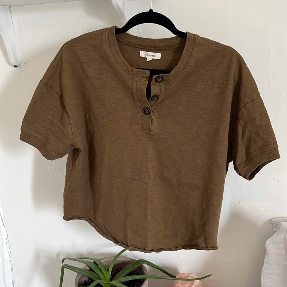 Madewell button tee shirt